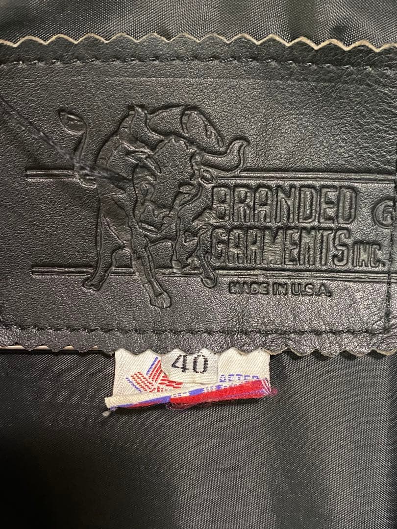 ✨最終値下げ✨BRANDEDGARMENTSレザーライダースジャケット