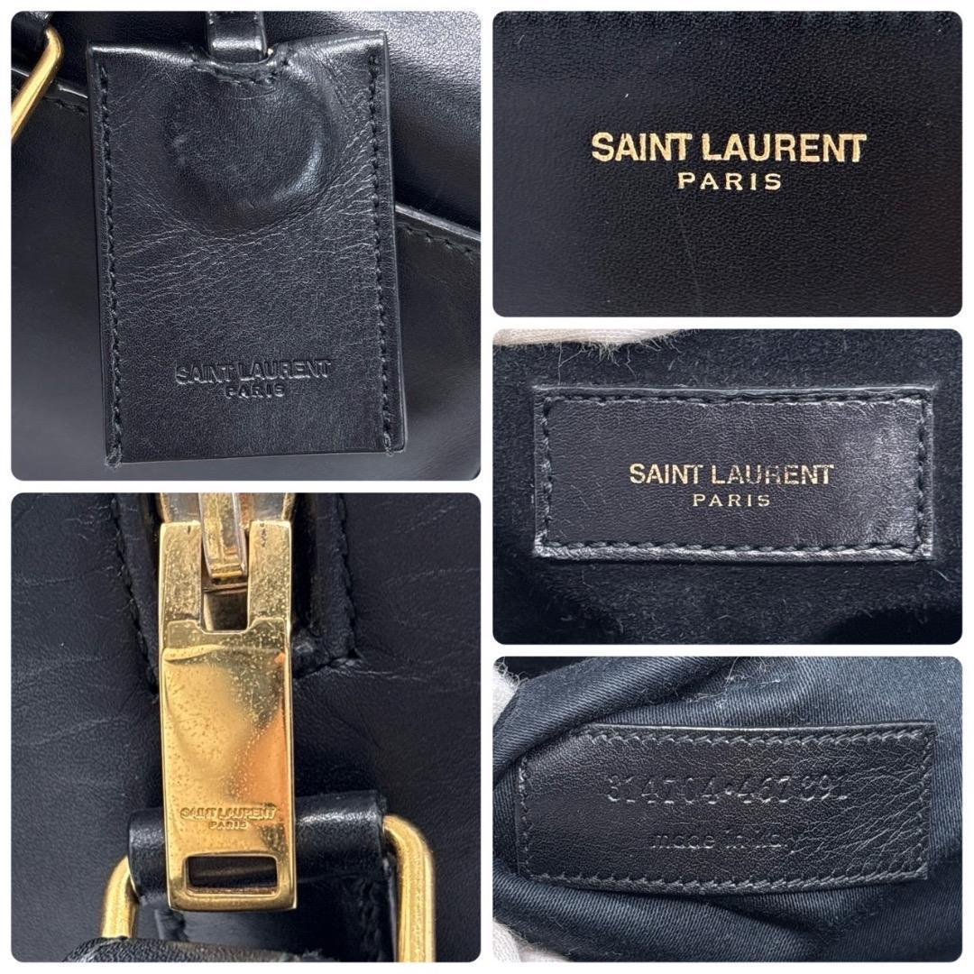 サンローラン ダッフルバッグ レザー 2way ボストンバッグ W