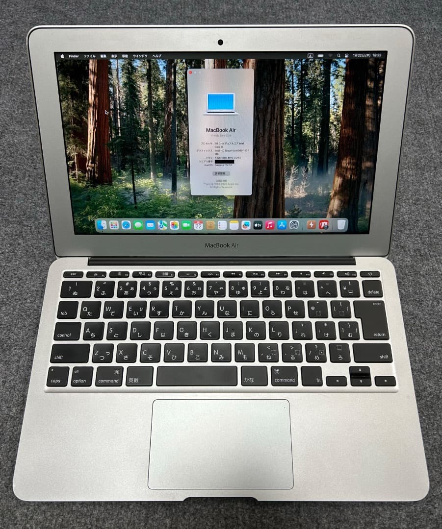 Macbook Air Corei5 1.6Ghz 11インチ 最終2016年製