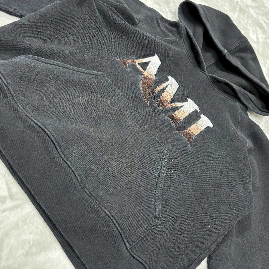 ミアレクサンドルマテュッシ ロゴ刺繍 プルオーバーパーカー サイズM メンズ