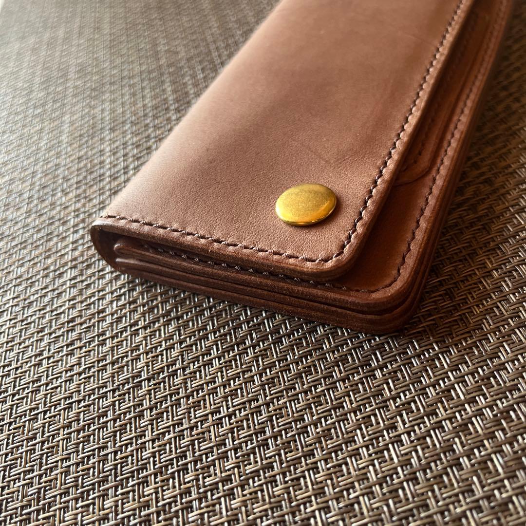 初売り特別価格！MARYAM ホースフロント ロングトラッカーウォレットブラウン