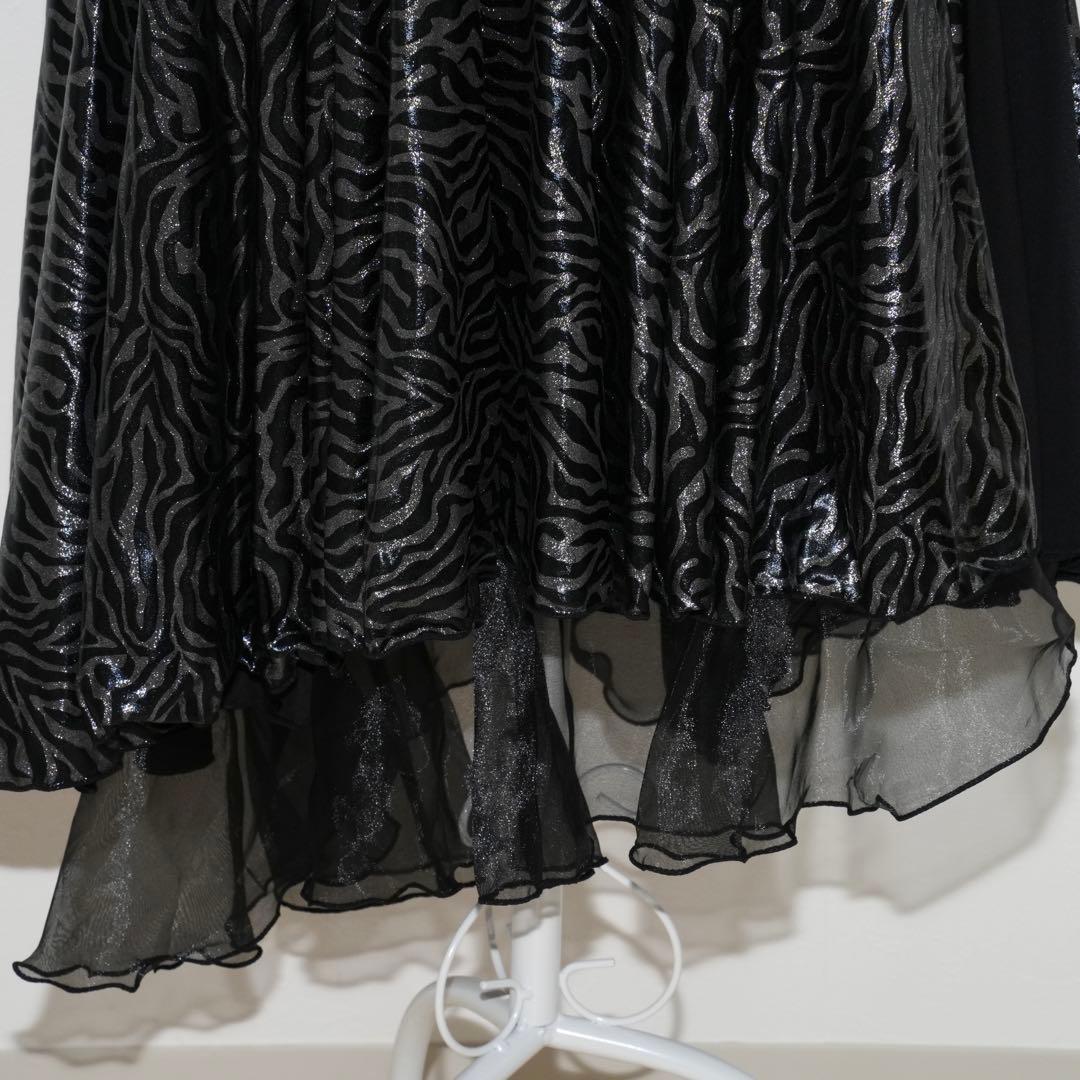 【美品】細見えが叶う美シルエットのドレス♪ 社交ダンス 指かけあり 細見え