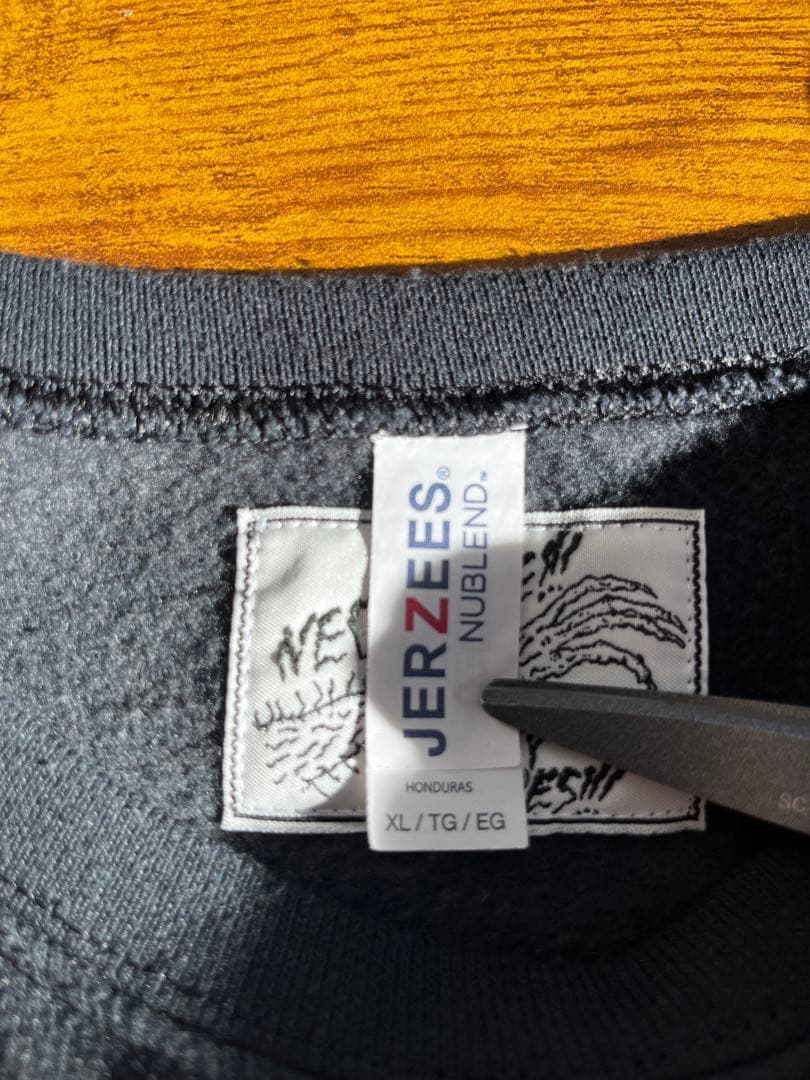 ワコマリア　ネックフェイス　コラボ　スウェット　トレーナー　ブラック　XL