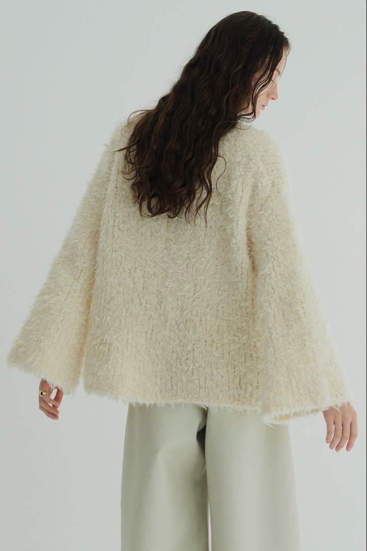 トップス CLANE BEAR SHAGGY HAND KNIT TOPS