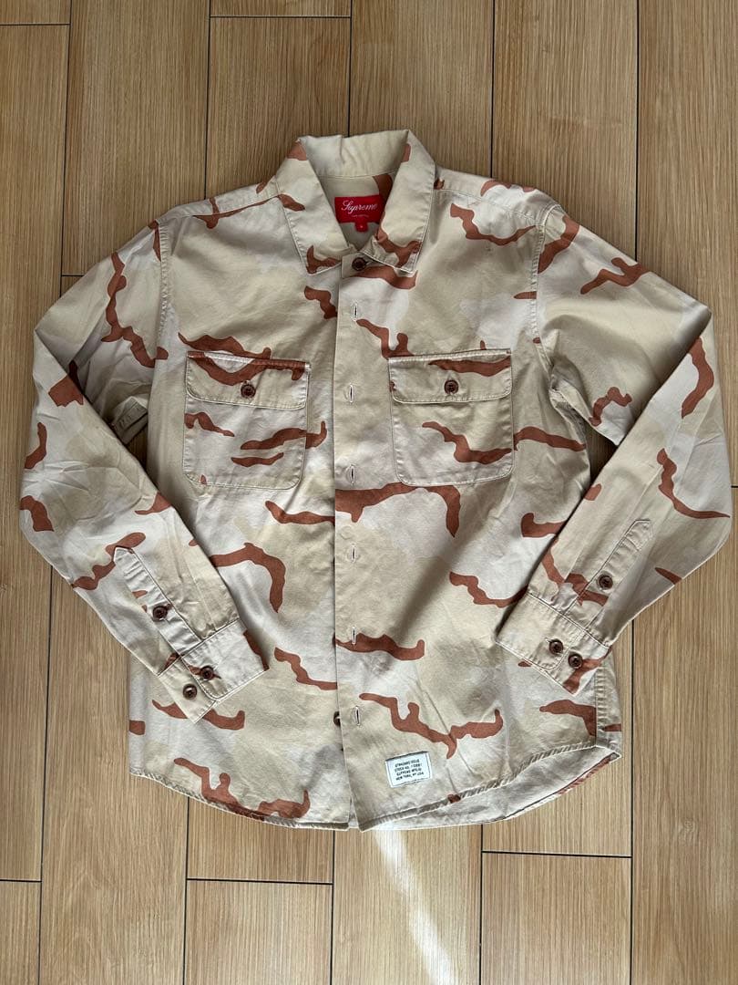 supreme 迷彩　長袖シャツ　Field shirt