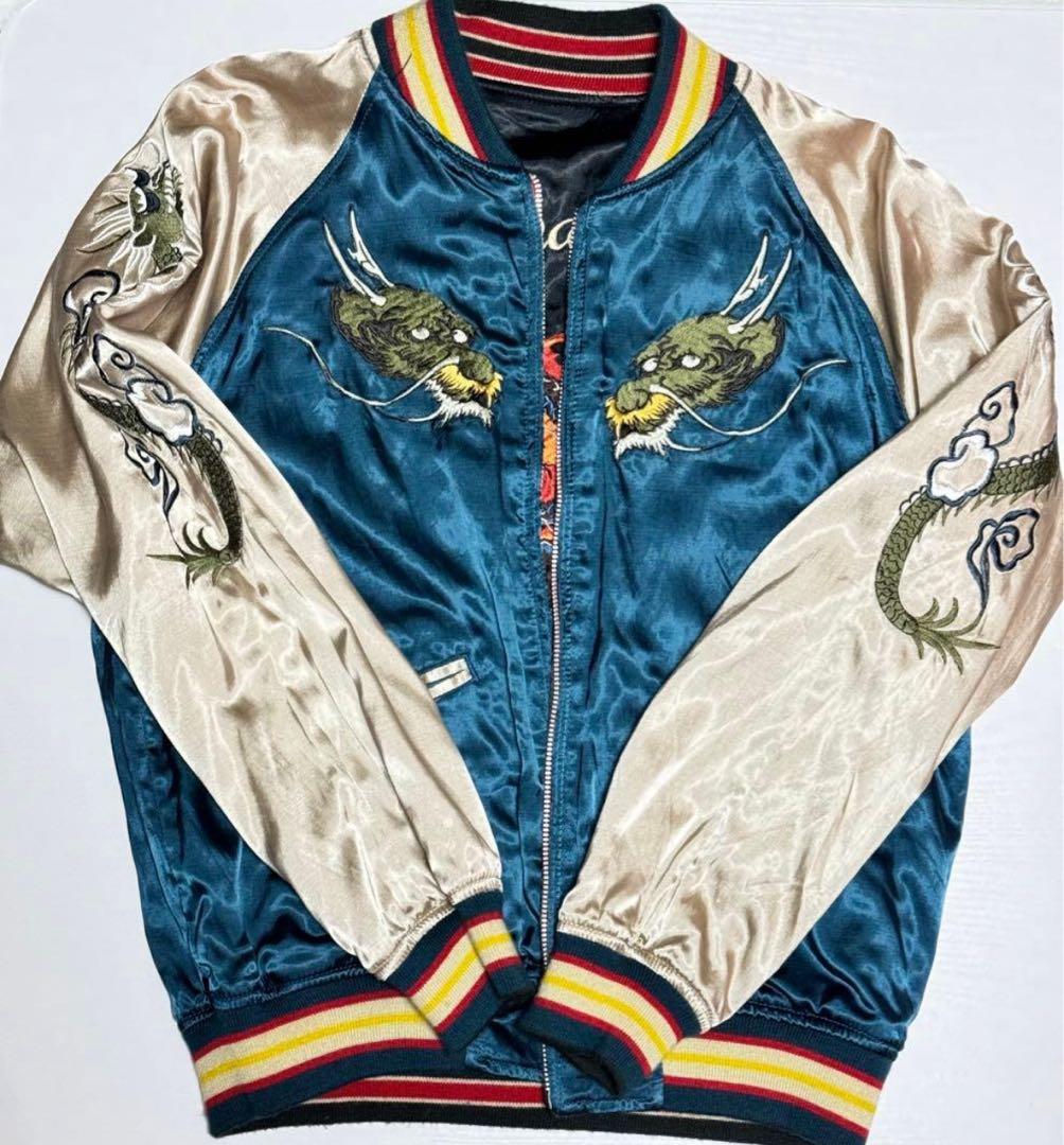 刺繍ドラゴン スカジャン