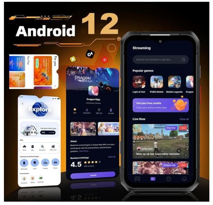 新品ミニスマホ 3.88インチ Android 12 スマートフォン 防水・防塵