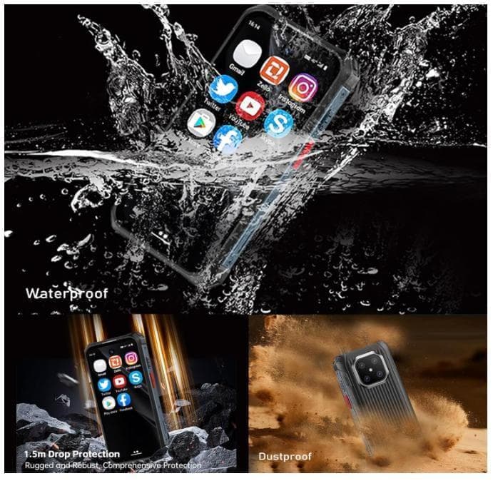 新品ミニスマホ 3.88インチ Android 12 スマートフォン 防水・防塵