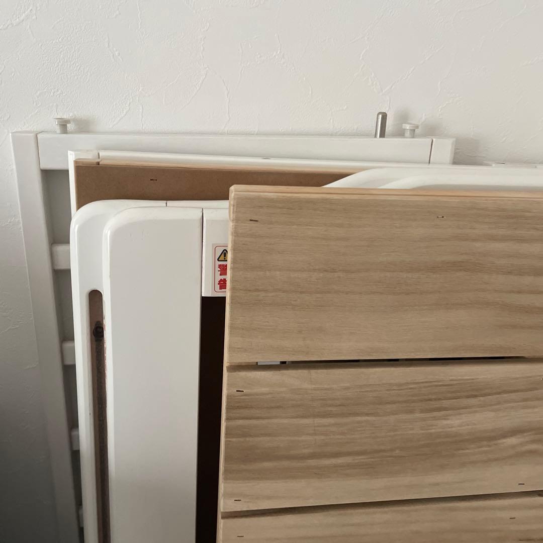 カトージ ハイタイプベビーベッド ホワイト