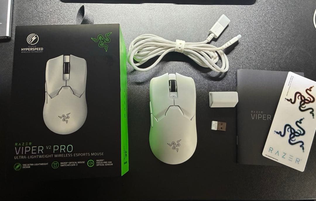 マウス・トラックボール Razer viper v2 pro white