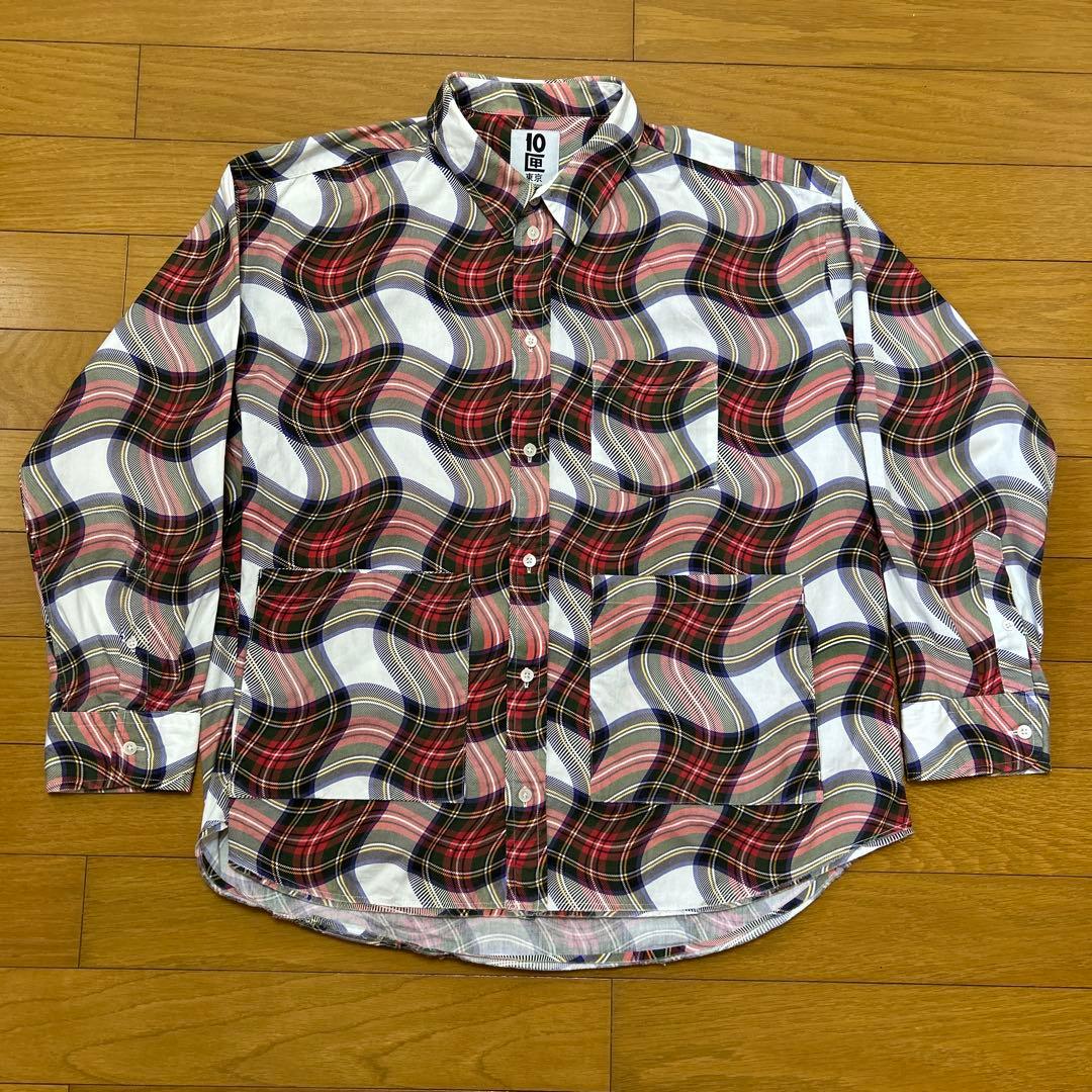 TENBOX MUSHROOM NIGHT SHIRT マッシュルーム　L