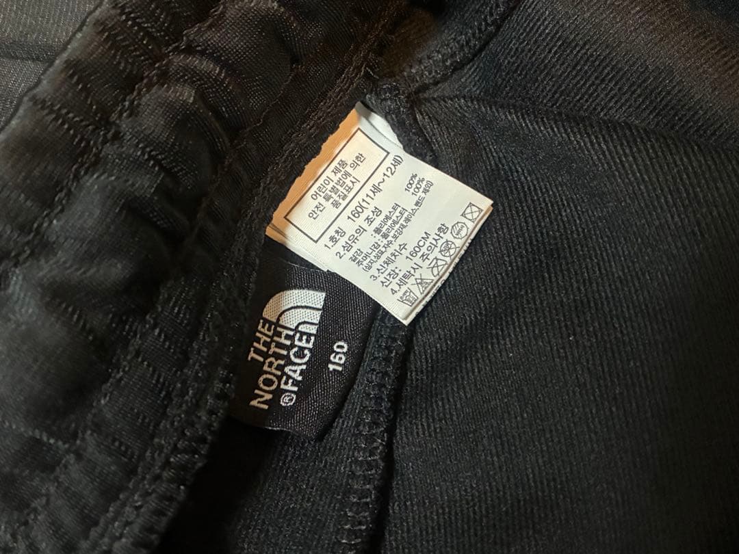 新品⭐️ノースフェイス　ジャージセットアップ　キッズレディース　160 ブラック