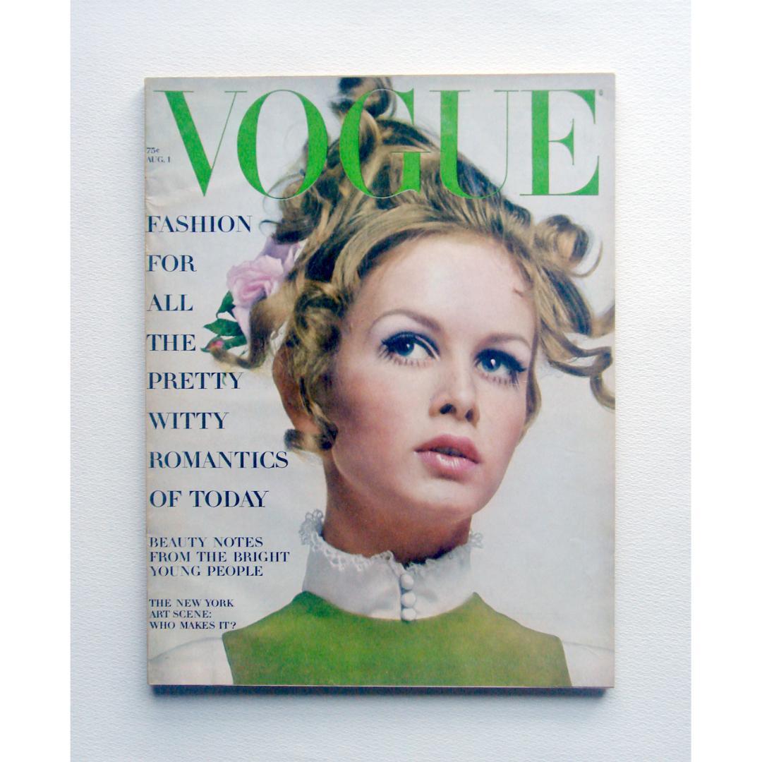 Vogue 1967 8月 twiggy ツイッギー　ヴィンテージ雑誌