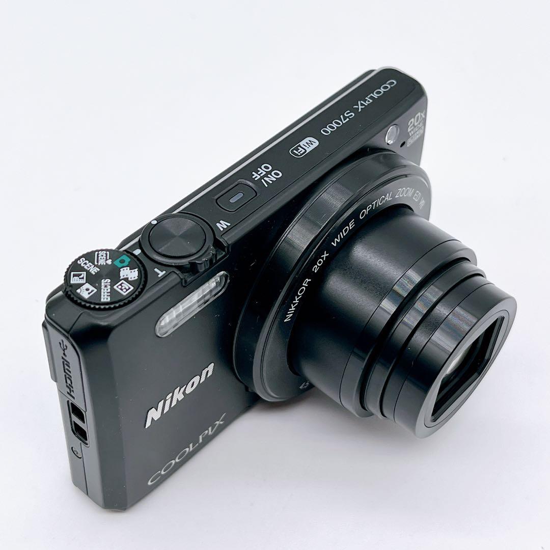【極美品】NIKON COOLPIX S7000 Wi-Fi ブラック オールド