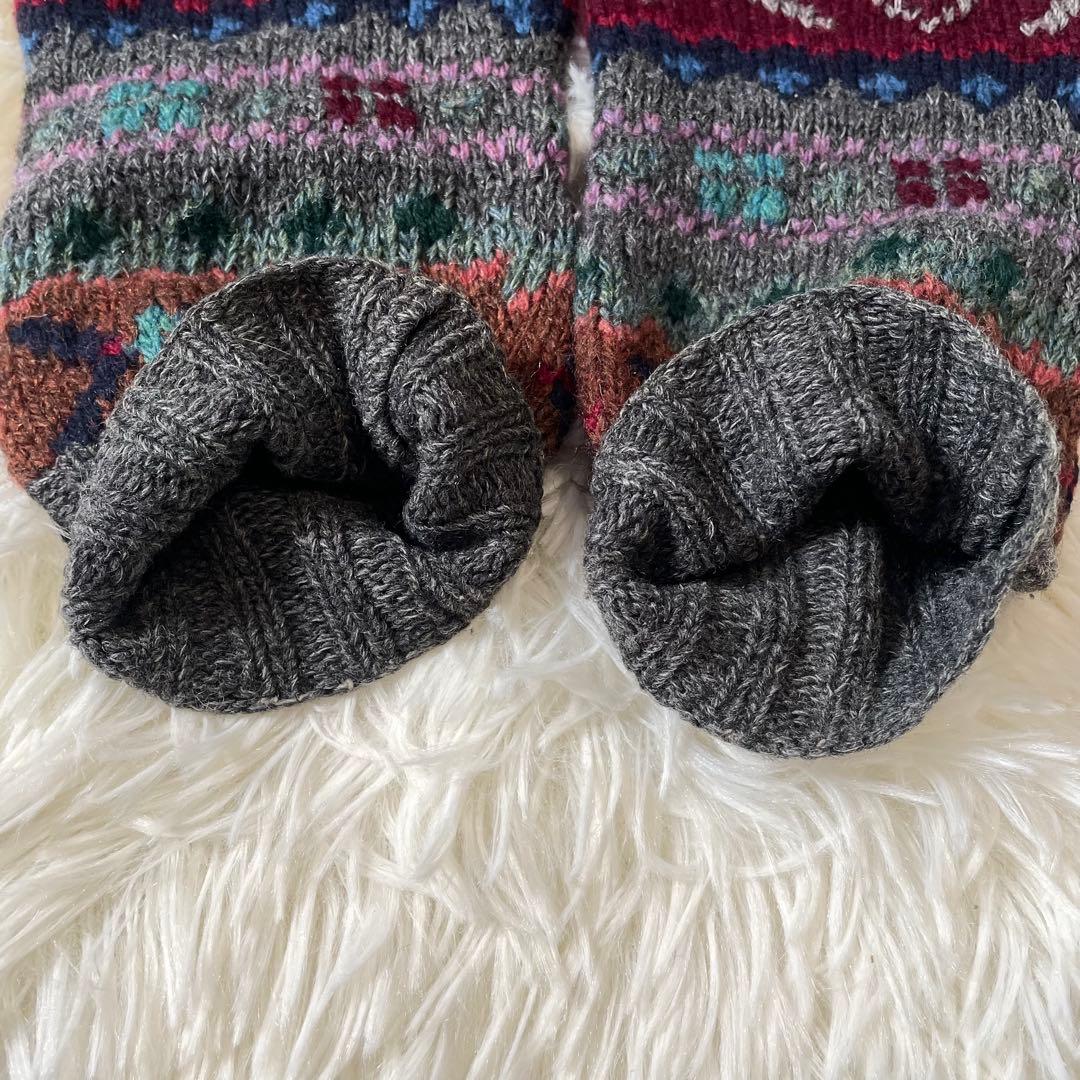 ラルフローレン カシミヤ混 ウール フェアアイル柄 ニット カーディガン M