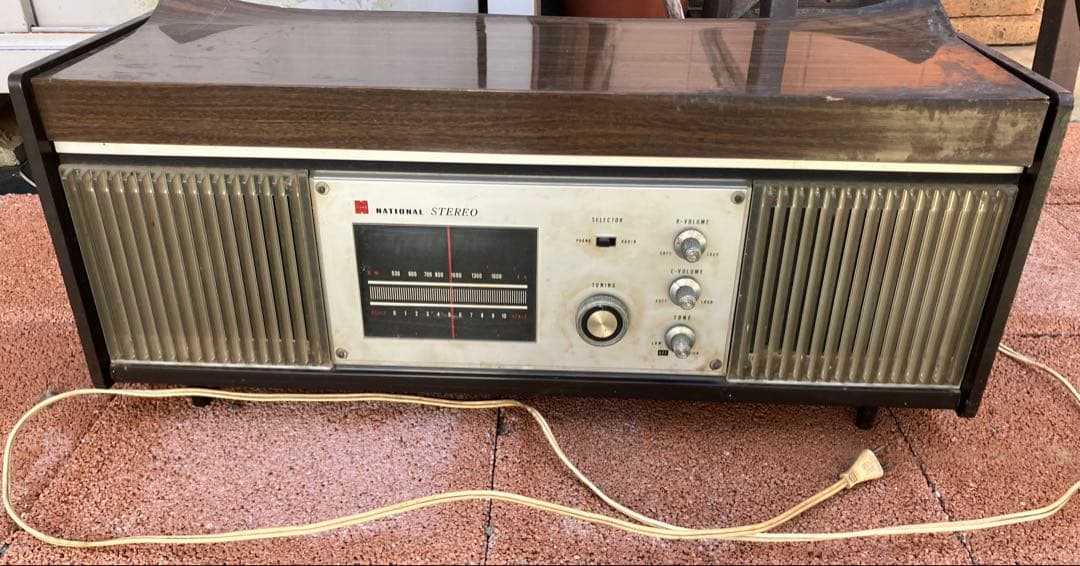 ナショナル Stereo ラジオ レコードプレーヤー真空管SE-1300