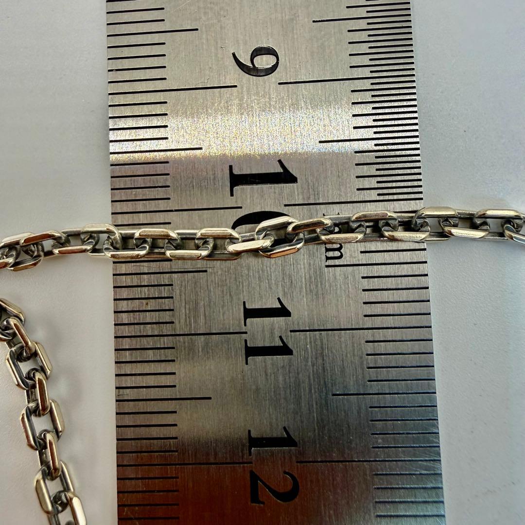 SAAD シルバー太陽神トップ　細角チェーンセット　約50センチ