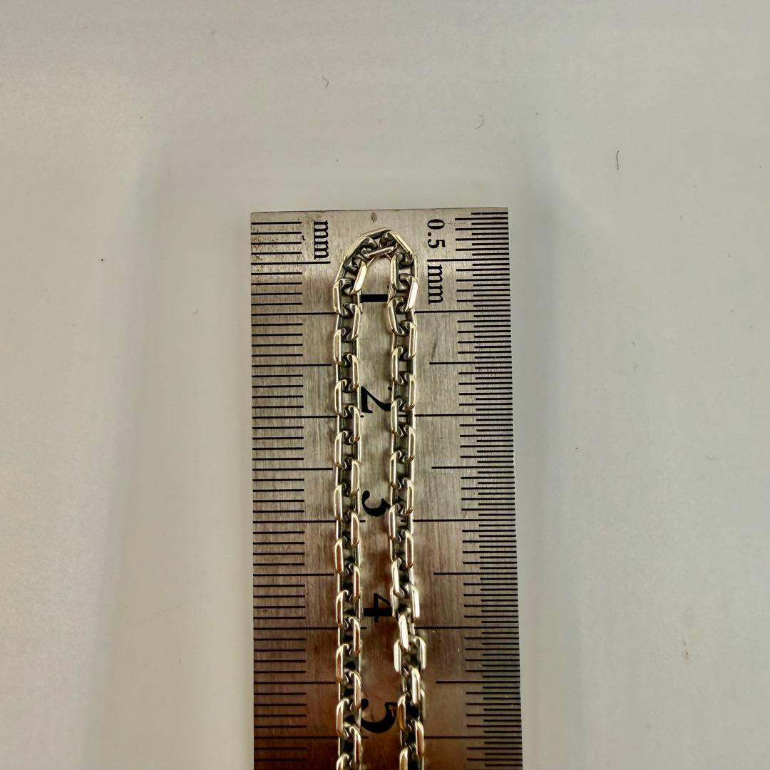 SAAD シルバー太陽神トップ　細角チェーンセット　約50センチ