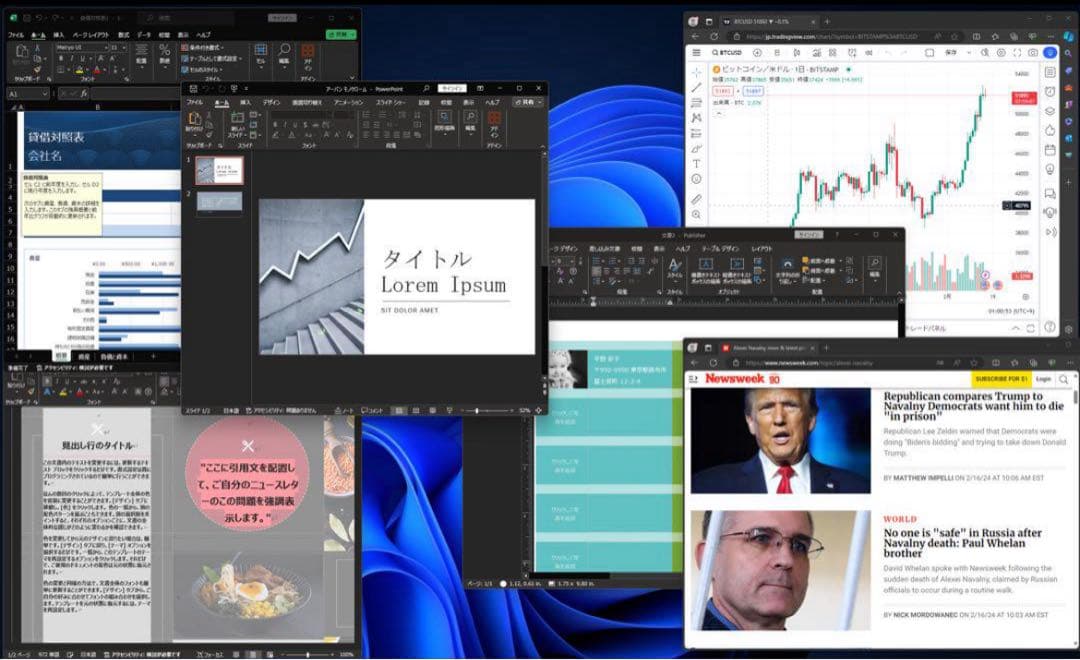 最上位CTO！ Office2024 MacBook Pro 13 Win11