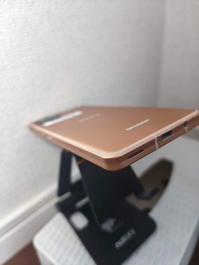 ☆中古美品☆　AQUOS sense6　SH-M19　ライトカッパー