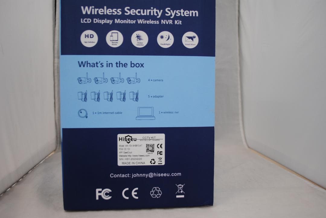 [1096] Hiseeu Wireless NVR Kit 防犯カメラセット