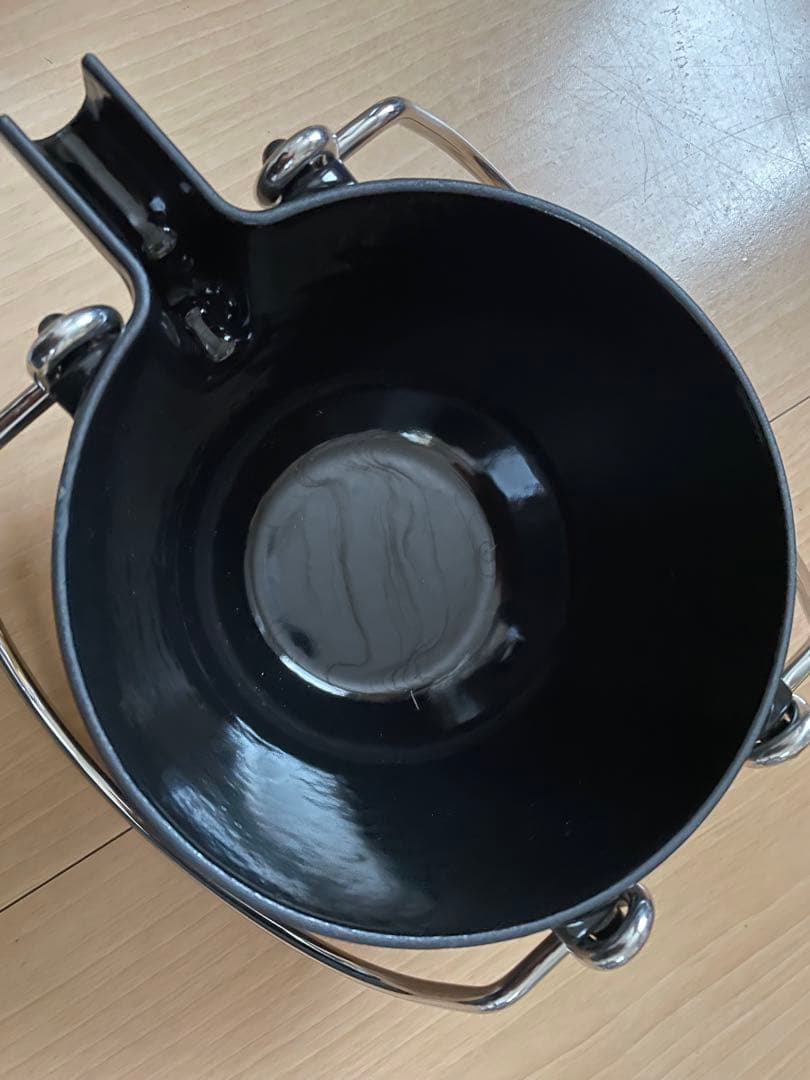 美品　ストウブ　Staub ケトル　ラウンドティーポット　ブラック　黒