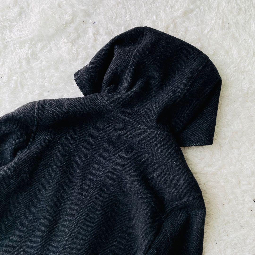 良品　バーバリーロンドン　ダッフルコート　ノバチェック ウール　カシミヤ混