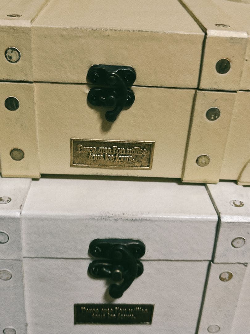 新品トランク風トレジャーBOX アンティークBOX 小物入れ7点セット