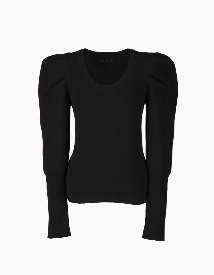 【新品未使用】Bibiy. パフスリーブニット ブラック