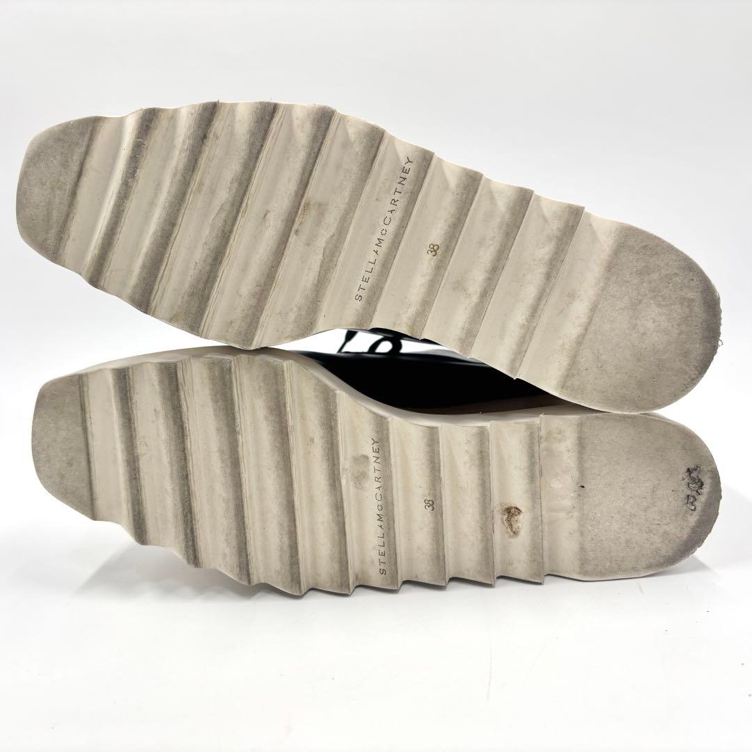 美品 ステラマッカートニー エリス プラットフォームシューズ ブラック 黒 厚底