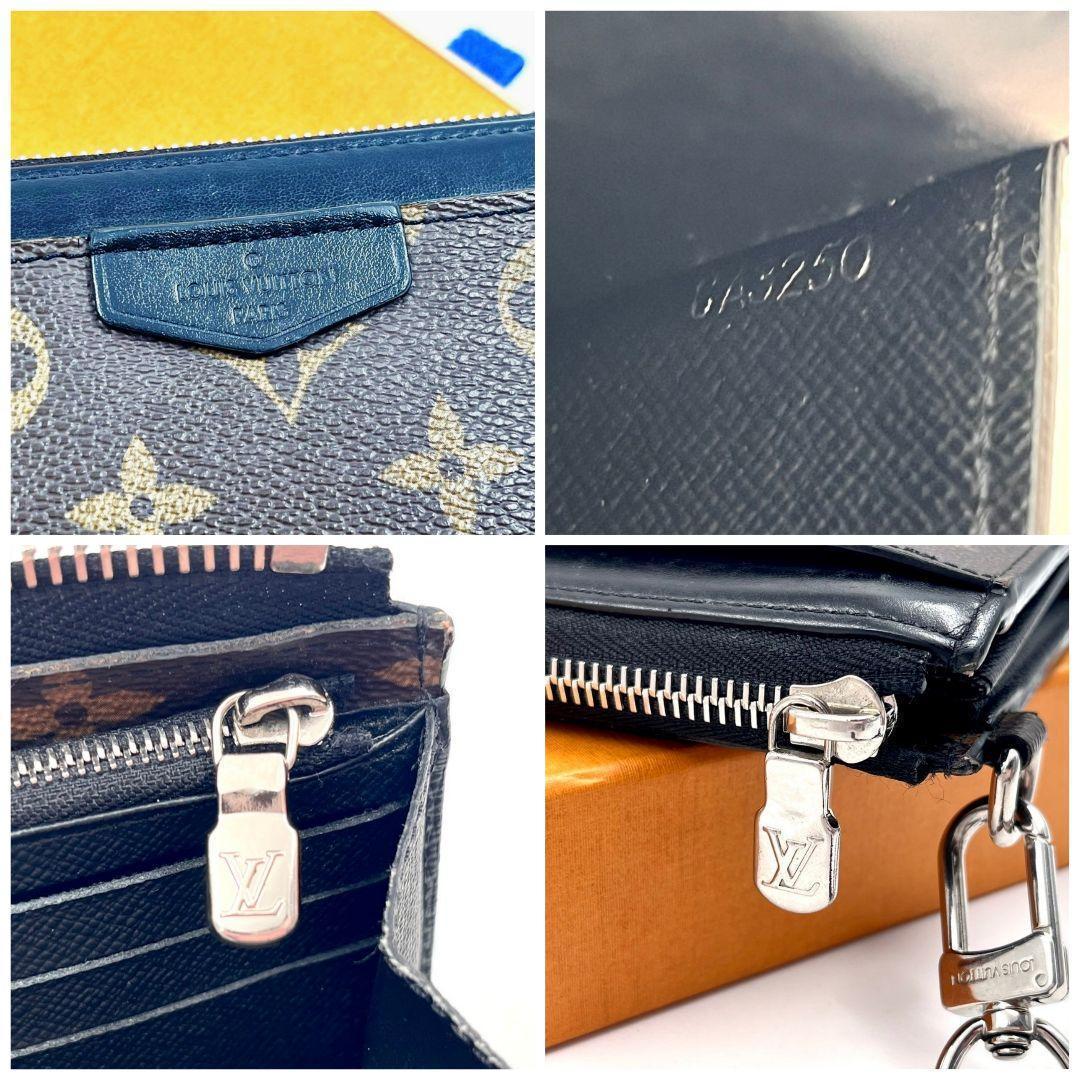 【極美品・現行】ルイヴィトン モノグラムマカサー ジッピードラゴンヌ 財布