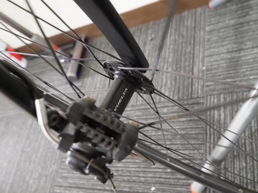 走行50キロ 毘沙 ５号 M カーボンフレーム ディスクブレーキ エアロスポーク