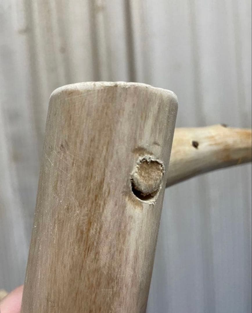 国産ヒノキ　鳥用止まり木　中型インコ用　スタンド　約100センチ