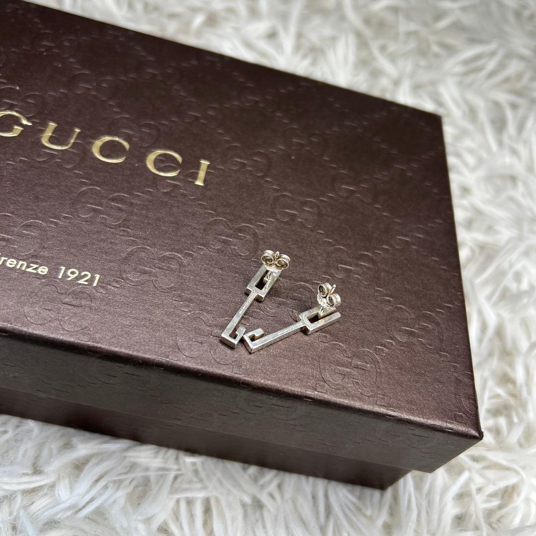 GUCCI Gロゴ　グッチ ピアス SV925 シルバー ピアス　G