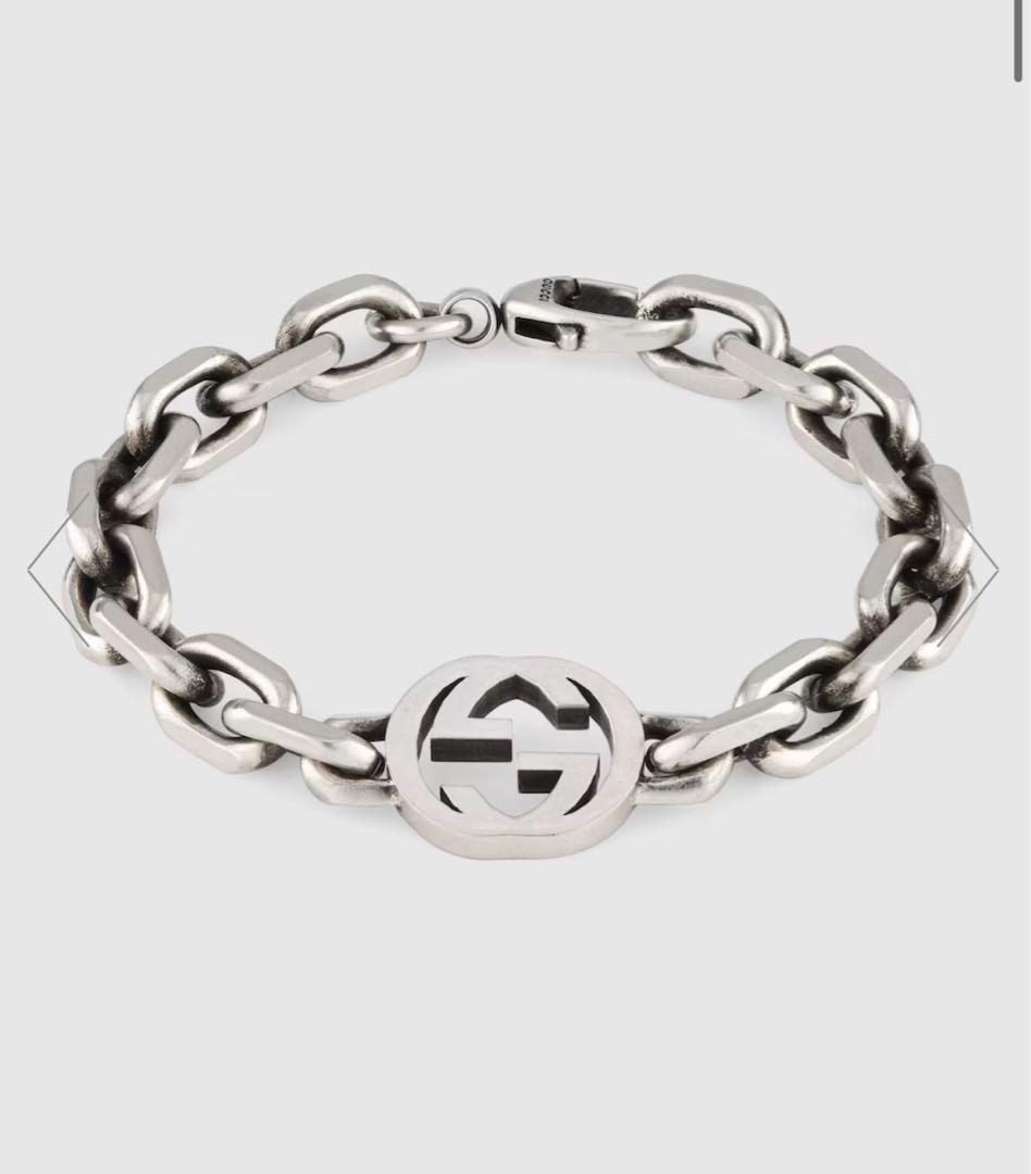 GUCCI インターロッキングブレスレット シルバー グッチ