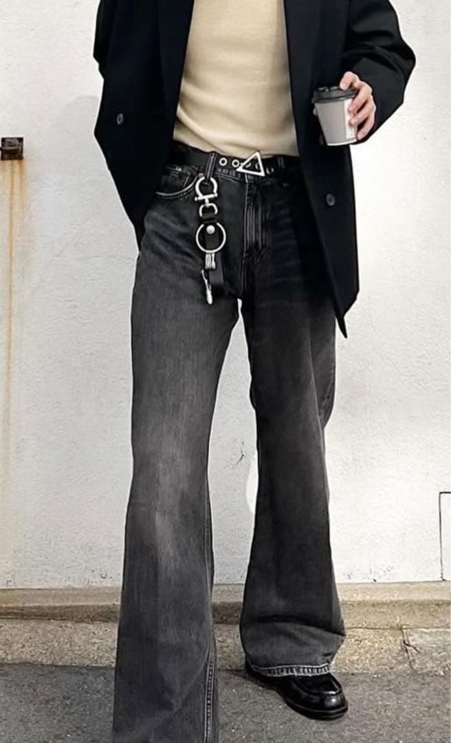 正規美品⭐︎Hender Scheme エンダースキーマ　ブラックレザー腰アクセ