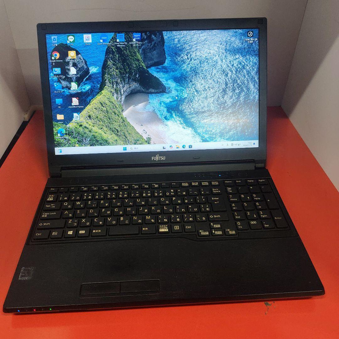 Windows11　オフィス付き　爆速SSD搭載 富士通 ノートパソコン