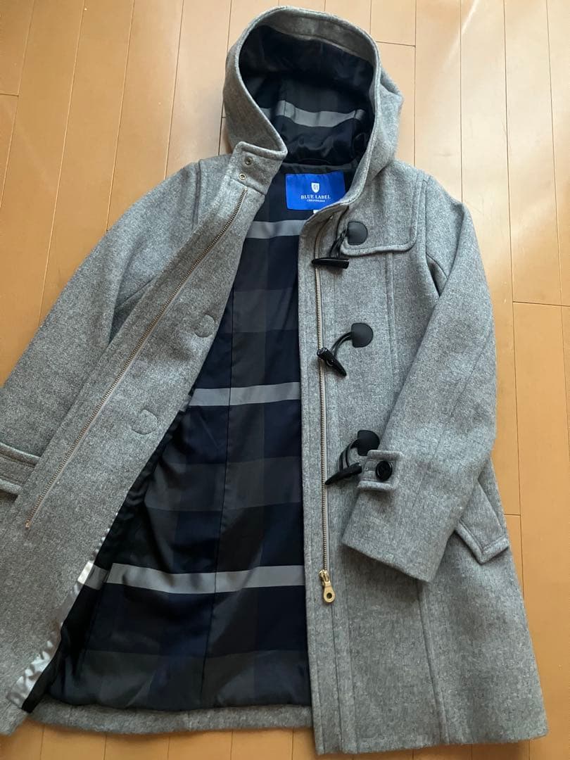 BLUE LABEL CRESTBRIDGE ダッフルコート36サイズ グレー