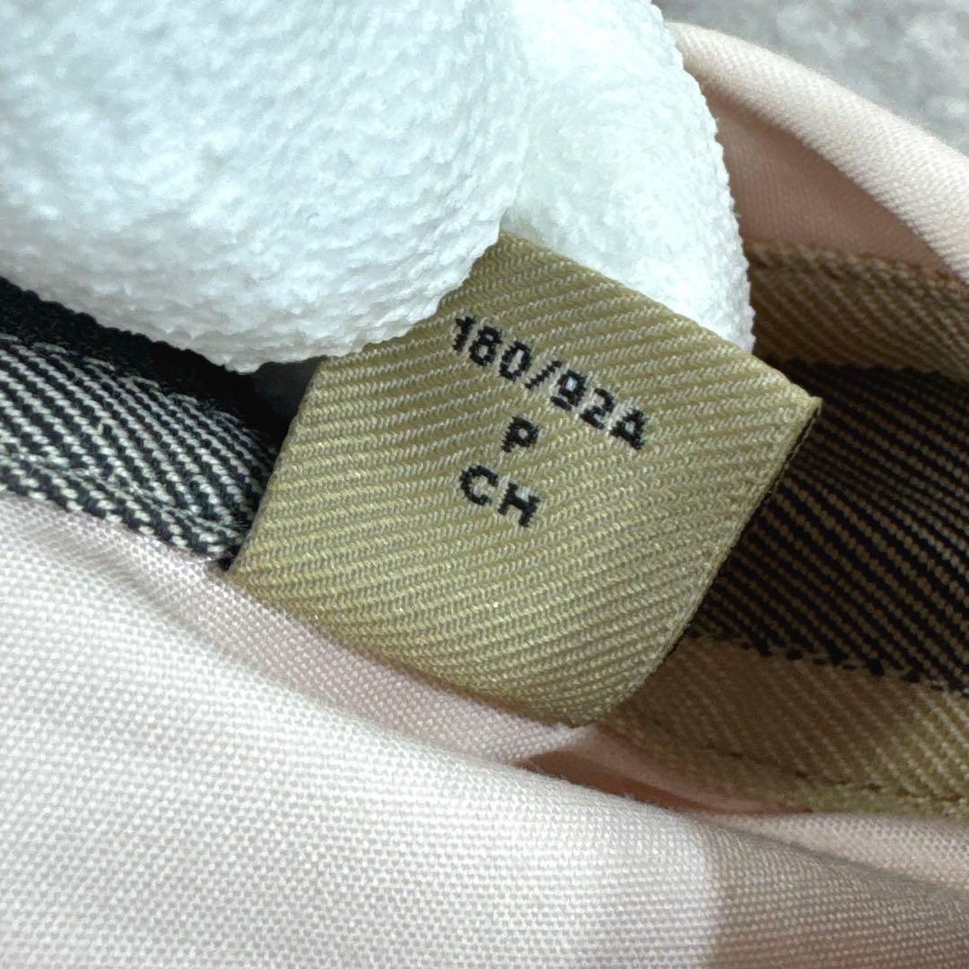 BURBERRY バーバリー 長袖 シャツ ピンク 内ノバチェック 刺繍ロゴ S