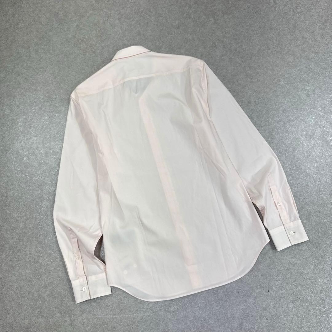 BURBERRY バーバリー 長袖 シャツ ピンク 内ノバチェック 刺繍ロゴ S