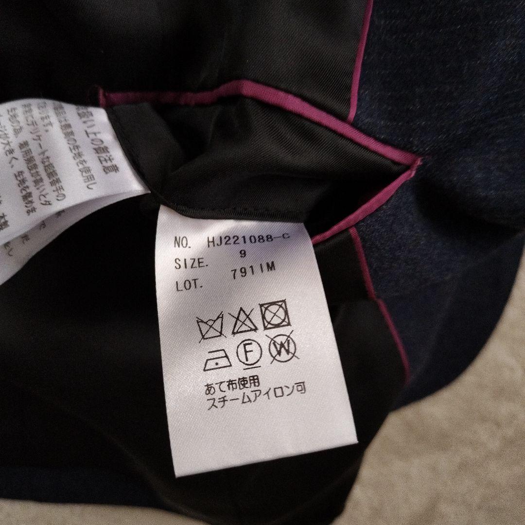 ヒルトン ウール　柄　パンツスーツ セットアップREDA社製サイズ違い