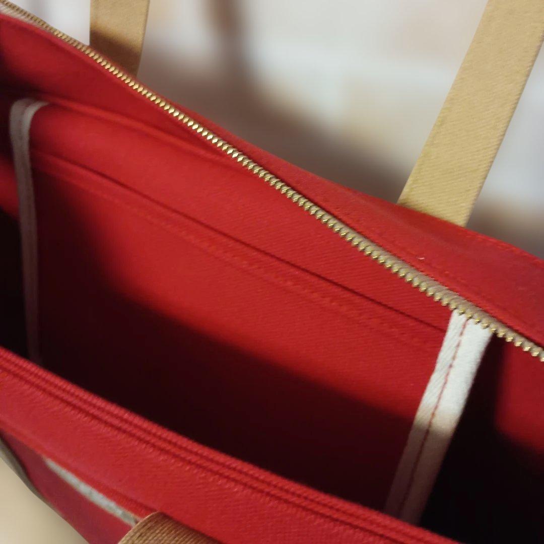 かわいやいちご 倉敷帆布8号使用 トートバッグ（L）