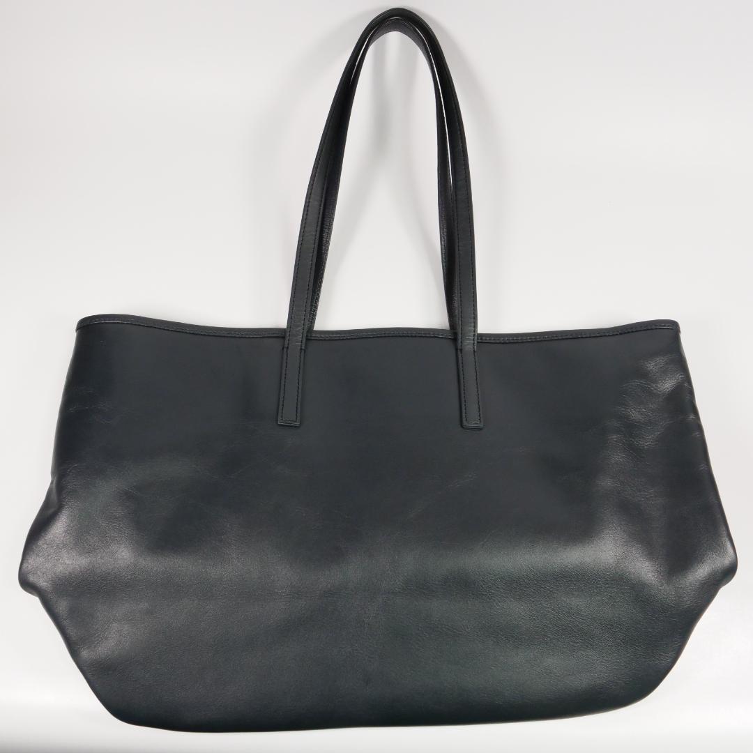 美品✨ビジネスレザーファクトリー トートバッグ A4収納可 レザー ネイビー