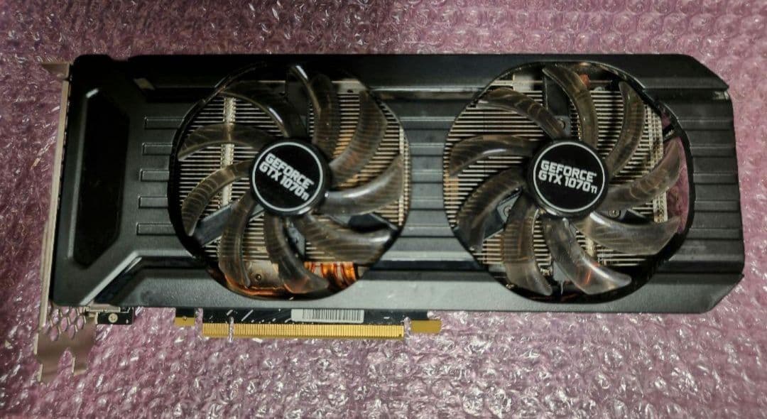 PALIT GTX 1070ti DUAL 8G 動作確認済み ①