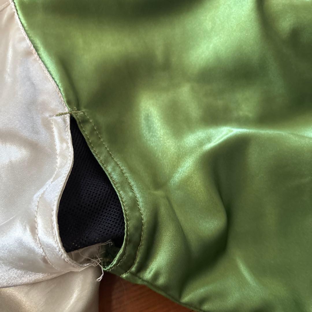 レア HONDA シンイチロウアラカワ スカジャン L 緑 バイカー コラボ