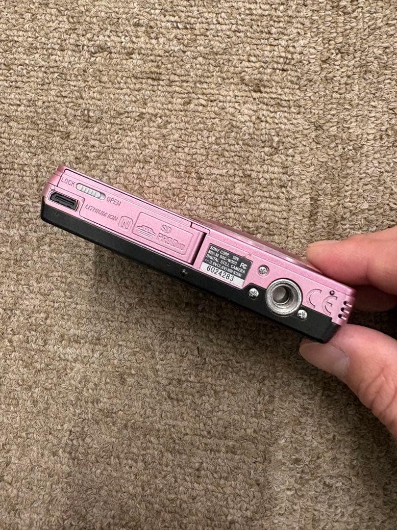 極美品 SONY Cyber-Shot DSC-W350 コンデジ ピンク 純正