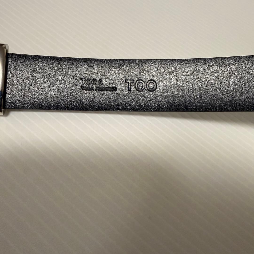 TOGA TOOメタルベルト 黒 Mサイズ