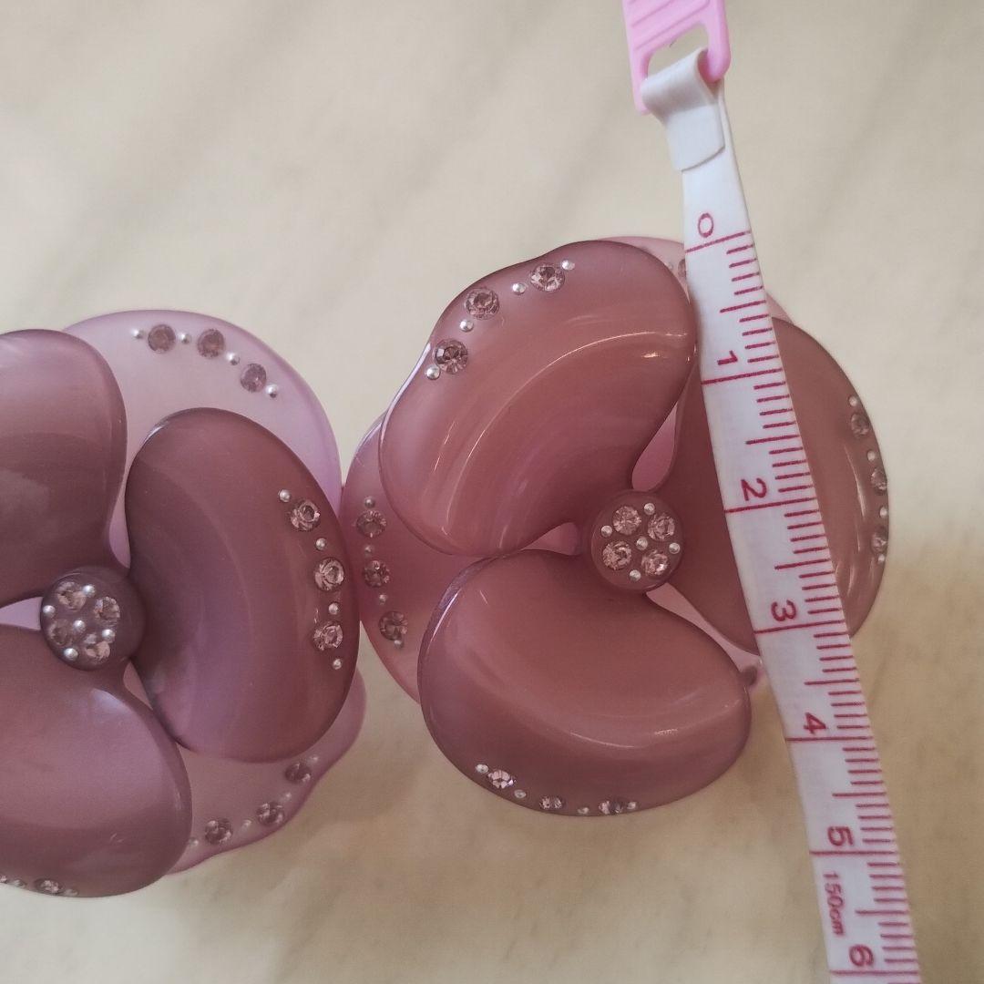 ②ー1 入手困難➠➠アレクサンドルドゥパリスワロフスキーパープル双子カメリア