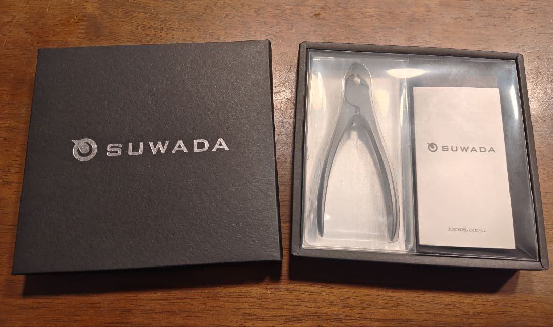 SUWADA CLASSIC爪切りL　黒のレザーケース付き