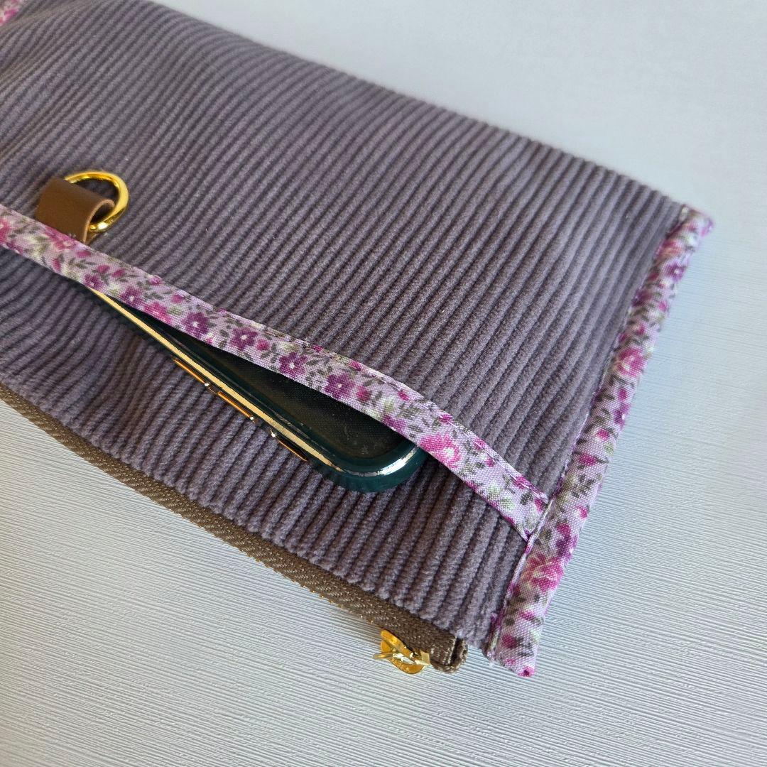 ミーコ&ターボ様　蓋付きショルダーバッグ　ハンドメイド